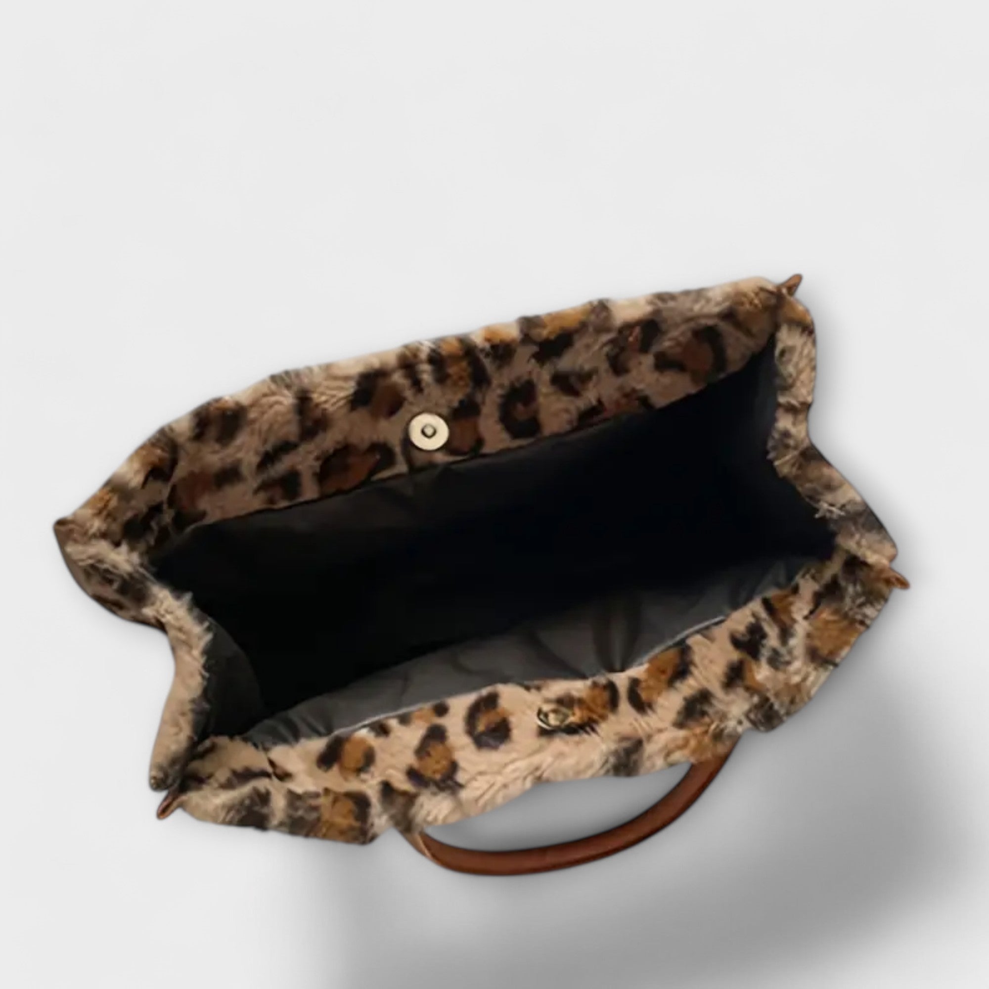 Valentyna - Elegantná leopardia plyšová taška